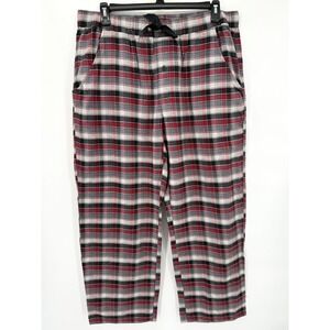 Pendleton‎ Men's Cotton Flannel Pajama Lounge Pants Red Ombre Plaid XL NWT